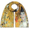 VON LILIENFELD Gustav Klimt Women's 100% Silk Scarf Adele Art Motif Scarf Silk Scarf 172 x 42 cm, multicoloured