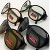 PP (Phenol Phthalein) IRUV1000 Sunglasses, Men's, Women's, Unisex, Near Infrared Protection, UV Protection, Blue Light Reduction, Developed by Sabae Lens Manufacturer, black/smoke, F