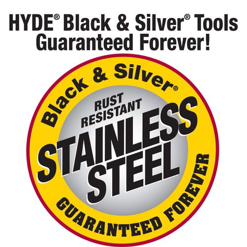 Hyde 01750 5" Flexible Black and Silver Stainless Steel Hammer Head Joint Knife