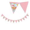 Kiddiwinks Partyware Paper Bunting 2.5m - Girl Design