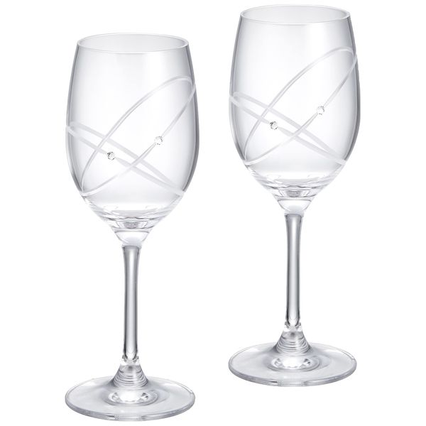 Wedgwood 58310700129 Promises With This Ring Wine Glasses, Wedding Gift, Pair Glasses