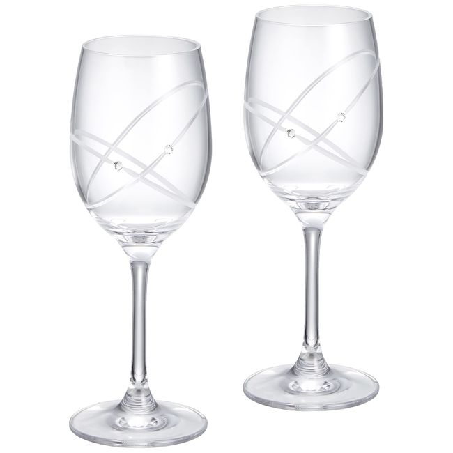 Wedgwood 58310700129 Promises With This Ring Wine Glasses, Wedding Gift, Pair Glasses