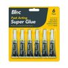 Super Glue x 6 Strong Pack Fast Acting BONDING Multi Purpose Adhesive Repairs