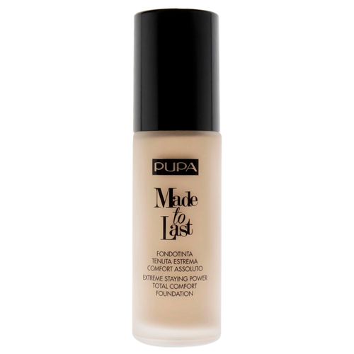 PUPA Milano Made To Last Extreme Staying Power Total Comfort Foundation - Extreme Hold Fluid Foundation - Long Lasting And Weather Resistant - Medium To High Coverage - Natural Beige - 1.01 Oz