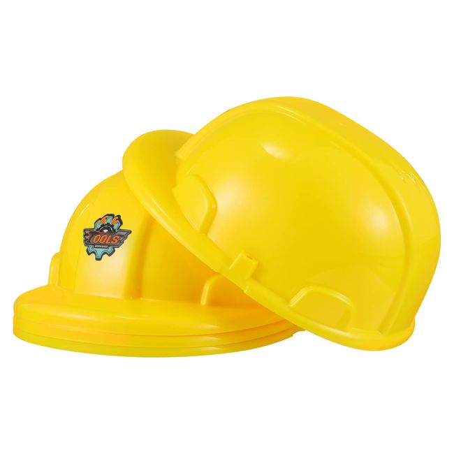 EXCEART Kids Construction Hats, Construction Helmets, Kids Helmets, Hats, Kids Protectors, Kids, Costumes, Hats, Plastic, Safe, Workers, Engineers, Helmet Hats, Set of 4 (Yellow)