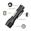 3 Pack Tactical LED Flashlight High Powered 3 Mode Zoomable Rechargeable Lamp