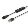 LINDY USB Type A to Plantronics Quick Disconnect Headset Adapter