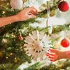 200 Pcs Silver Christmas Ornament Hanger String with Snaps for Tree Decorations