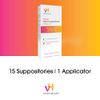 vH essentials Prebiotic PH Balanced Vaginal SuppositoriesBox, Original Version, 15 Count