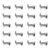 20 Pc 3" Chrome Slatwall Hangrail Bracket Hold 1-3/4" X 1/2" Rectangular Tube