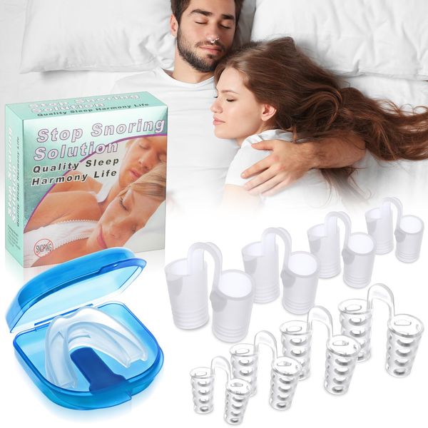 ACWOO Anti Snoring Devices, Stop Snoring Devices, Effective Snoring Solution Snore Stopper, Reusable Stop Snoring Aids, Snoring Sleeping Aid Device for Men and Women, Restful Night's Sleep