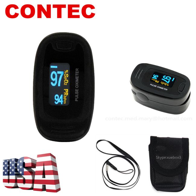 OLED Fingertip Pulse Oximeter Finger Blood Oxygen SpO2 PR Heart Rate Monitor USA