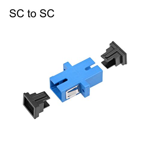 uxcell SC to SC Fiber Coupler Flange Type Fiber Optical Adapter Connector for Server Rack, Patch Panel MM/SM 10Pcs(MFH)