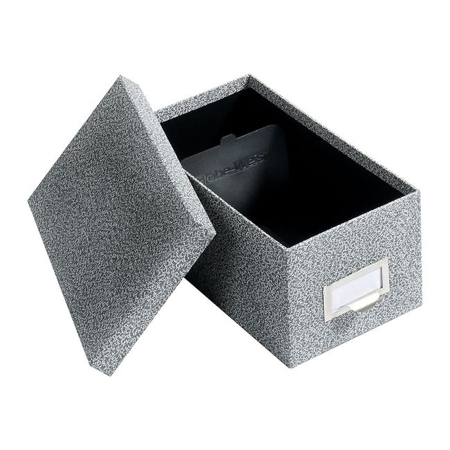 Globe-Weis/Pendaflex Fiberboard Index Card Storage Box, 4 x 6 Inches, Black Agate (94 BLA)