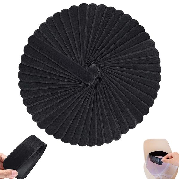 Renjzle Sweat Absorbing Pads for Hats, Sweat Absorbing Pads for Hats, Disposable Sweat Stain Prevention and Deodorizing Sheets, Fragrance-Free Sweat Absorbing Tape for Sun Hats, Collars, Dirt Guard Tape, Prevents Stains, Prevents Stains, Prevents Heat (Bl