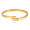 MILAKOO 4mm Minimalist Gold Teardrop Bangle Bypass Hug Statement Stackable Bracelets Gifts for Her