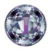 Diamond Style Bling Shapes Initials Letter I