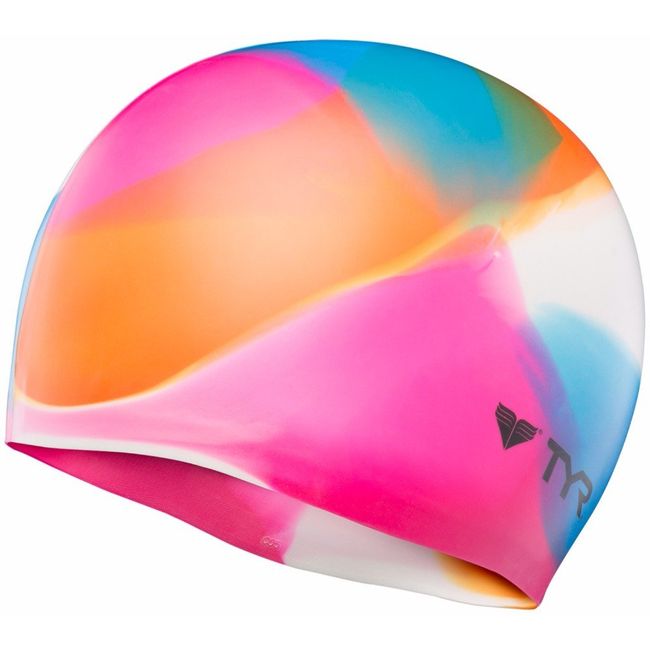 TYR Kaleidoscope Swim Cap, Multicolor