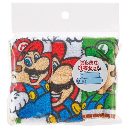 Skater OAC1T-A Hot Towel, Set of 3, Super Mario 23