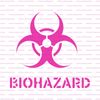 Biohazard Symbol Stencil - Big, Mylar Stencils for Wood