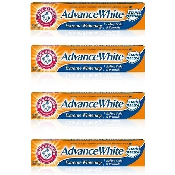 Arm and Hammer Advance Whitening Toothpaste .9 Oz Travel Size 4 Pk.