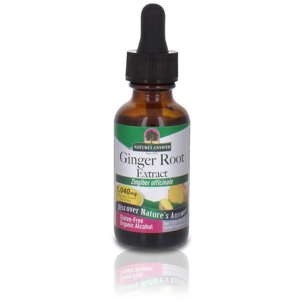 Nature's Answer Ginger Root Extract Supplement with Organic Alcohol 1 Fluid