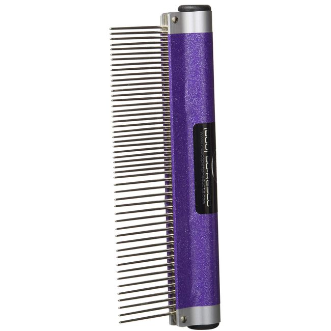 Resco USA-Made Wrap Comb for Pets, Combination, Sparkle Purple