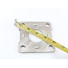 BBMTA Replacement Trailer Axle Brake Backing Plate Mount Flange 1.64" for 2000# Axle, 4 Hole Bolt Square Bracket（2pack）