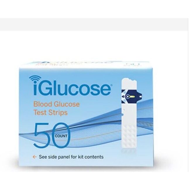 50 iGlucose Blood Glucose test strips  Exp 2025