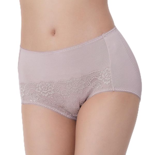 Fukusuke Women's Underwear ESTHE SUPORT (Beauty Support) Butt Shaping Panties, Standard Type, Plain, Partial Lace Panties, Fukusuke, Pink