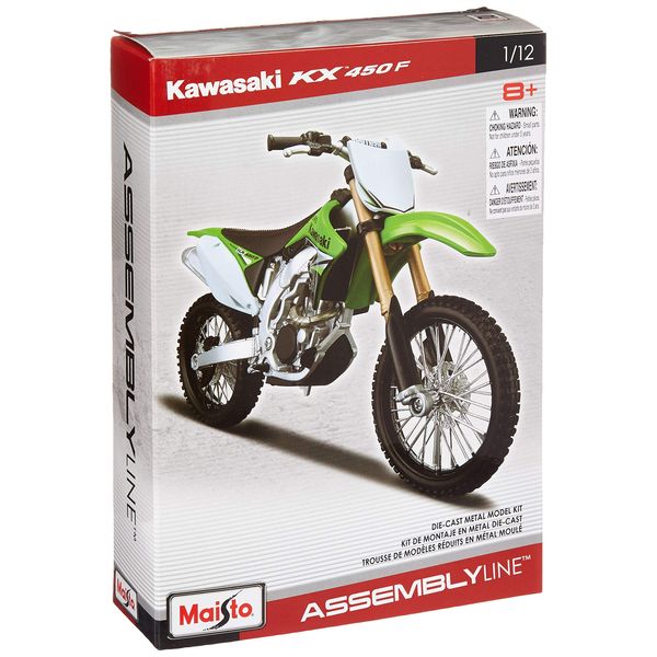 1: 12 Al Kawasaki KX 450F (Colors May Vary)