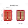 ElectroCookie Prototype PCB Solderable Breadboard for Electronics Projects Compatible for DIY Arduino Soldering Projects, Gold-Plated (5 Pack + 1 Mini Board, Red)