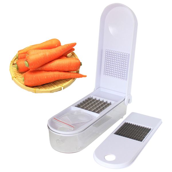 Food Slicer Stainless Steel Handheld Potato Slicer Rustproof Multifunctional