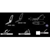 Justace Hook Keeper Silver HKM-10W Stainless Steel Folding