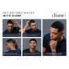 Diane Premium 100% Boar Bristle Styling Brush for Men and Barbers – Medium Bristles for Thick Coarse Hair – Use for Detangling, Smoothing, Wave Styles, Soft on Scalp, Restore Shine and Texture