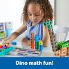 Learning Resources LER9330 MathLink Math Activity Set Cube Blocks Dinosaur 100 Count & Activity Cards