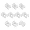 Rebower Cable Clip Base Cable Tie Mount Wire Clamp for Wire Cable Rope 5.2mm White 150pcs