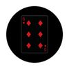 Six of Diamons Playing Card PopSockets Adhesive PopGrip