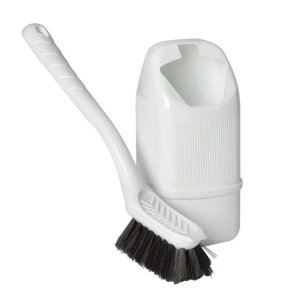 Bo-Camp Mini Camping Toiletten Bürste Klo WC Garnitur Halter Wohnwagen Bad Klein