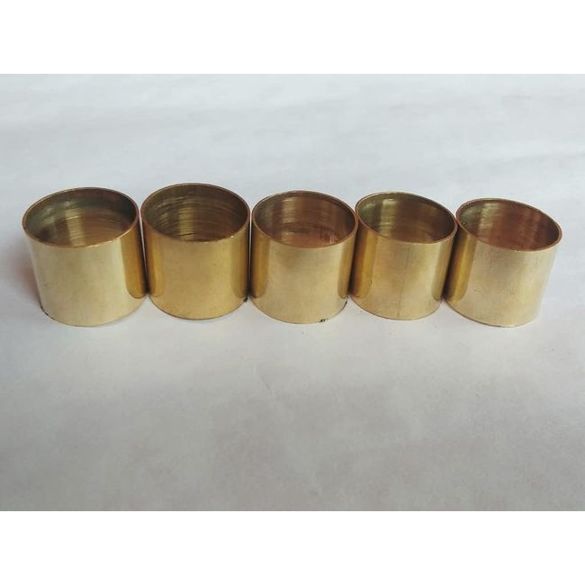 Lot of 10 Solid Brass Ferrules Collars Ring Shaft Walking Stick-Spare Part Accessories For Wooden Walking Sticks-Cane