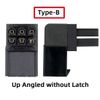 chenyang ATX 6Pin 90 Degree Angled Power Connector Adapter for GPU Graphics Card 2PCS/Set