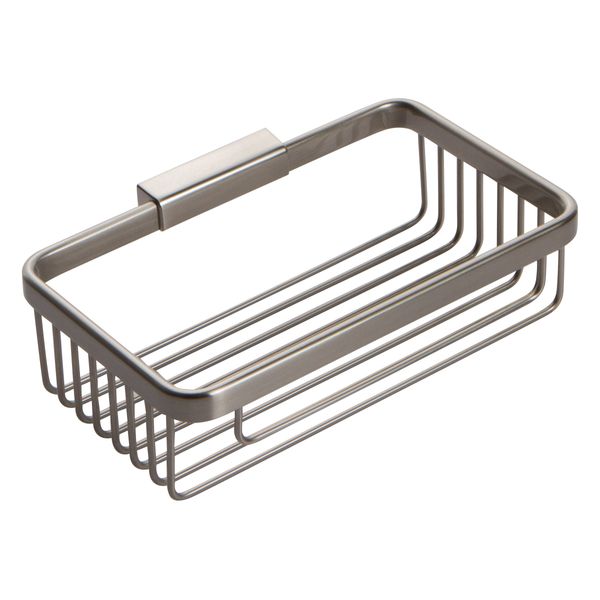 Ginger 551DG/SN Hotelier Shower, 8" Toiletry Basket - Deep, Satin Nickel