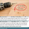 Sprite Science 1/4-20 Thread Inserts Wood Hex Drive Thread Wood Inserts 1/4 Wood Nuts 40 Count