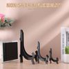 sourcing map 2Pcs 10" Acrylic Easel Display Stand, Folding Plate Display Stands Holder, Clear
