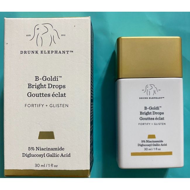 New In Box Drunk Elephant B-Goldi Bright Drops 1 oz 5% Niacinamide