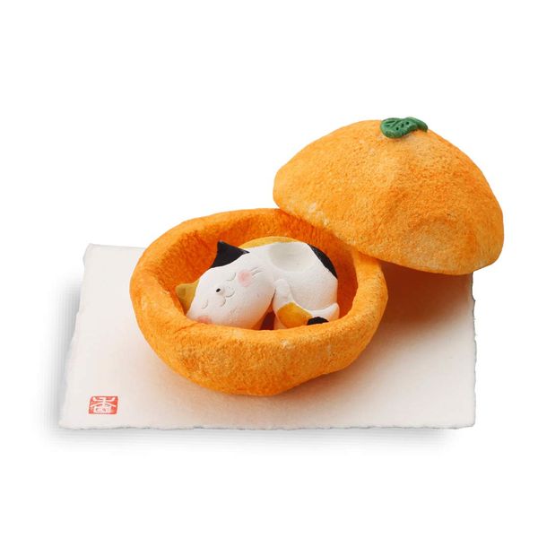 Craftmanhouse K6519 Deodorizing Goods General Orange Fruit: Total Length 2.0 inches (5 cm) Width 3.0 inches (7.5 cm) Aroma Stone Fruit Cat Aroma Orange Orange