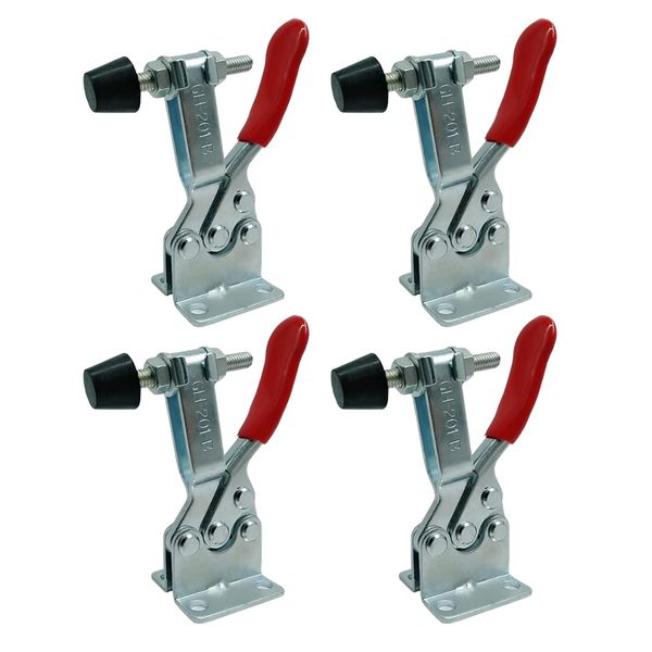 Charmoon GH-201-B Toggle Clamp Downward Press Type Fixing Tool DIY Wood Metal Clamp Set (4 Pieces)