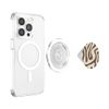 Latte Brown Liquid Swirl Abstract Aesthetic Pattern PopSockets MagSafe PopGrip for iPhone