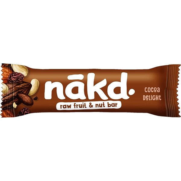 18 x Nakd Cocoa Delight Raw Fruit and Nut Bars 35g (BB: 28/05/2024)