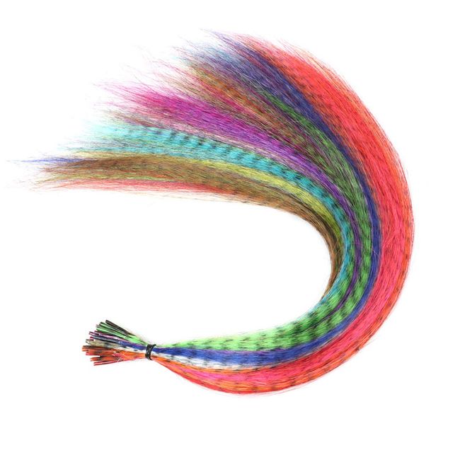 Synthetic Feather Hair Extensions for Women 16 Inch Hairpieces 10 feather  mix colors With 50pcs Silicone Micro link Beads And 1 Crochet Hooks Hair  Feathers with Tools Kit